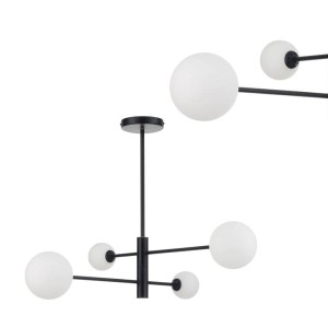 Lampa wisząca czarna DORADO 4 LP-002/4P BK Light Prestige