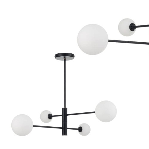 Lampa wisząca czarna DORADO 4 LP-002/4P BK Light Prestige