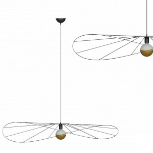 Lampa wisząca ESKOLA 110 czarna E27 1x60W IP20 TH.011CZ SOLLUX