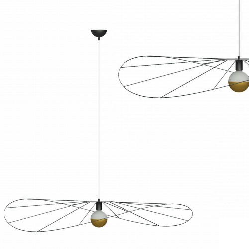 Lampa wisząca ESKOLA 110 czarna E27 1x60W IP20 TH.011CZ SOLLUX