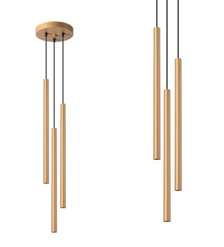Lampa wisząca PASTELO 3P złota G9 3x8W IP20 SL.1172 SOLLUX