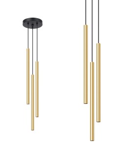 Lampa Wisząca PASTELO 3P złoty połysk G9 3x8W IP20 SL.1197 SOLLUX