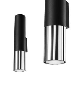 Kinkiet LOOPEZ czarny/chrom SL.0938 SOLLUX