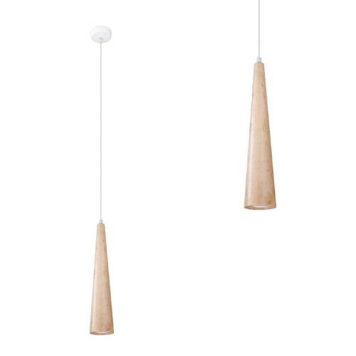 Lampa wisząca SULA 1 naturalne drewno GU10 IP20 SL.1100 SOLLUX