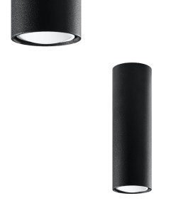 Spot LAGOS 20 czarny GU10 1x40W IP20 SL.1001 SOLLUX