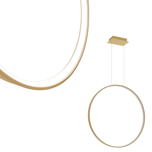 Lampa wisząca RIO 78 złota LED 4000K LED 1x50W IP20 TH.140 SOLLUX