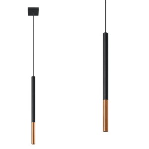 Lampa wisząca MOZAICA 1 czarny/miedź SL.0888 SOLLUX