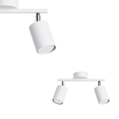 Plafon LEMMI 2 biały GU10 2x40 IP20 SL.1124 SOLLUX