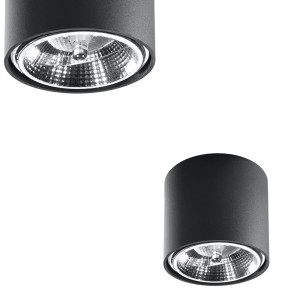 Plafon TIUBE czarny SL.0697 SOLLUX