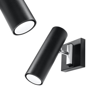 Kinkiet DIREZIONE Czarny SL.0498 SOLLUX