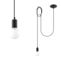 Lampa Wisząca EDISON 1 LONG Czarny SL.0369 SOLLUX