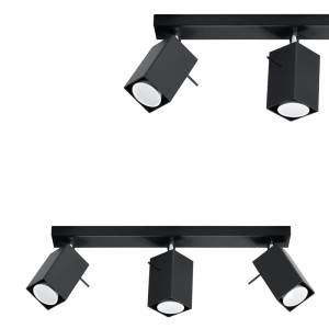 Plafon MERIDA 3 Czarny SL.0101 SOLLUX