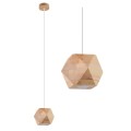 Lampa wisząca WOODY naturalne drewno GU10 1x40W IP20 SL.1011 SOLLUX