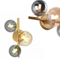 Kinkiet lampa ścienna Villa złoty/szary/bursztyn MB5918-3-EGN Zuma Line