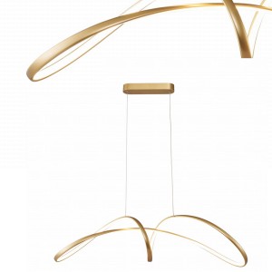 Lampa wisząca Fermi złoty 20026P-GD Zuma Line