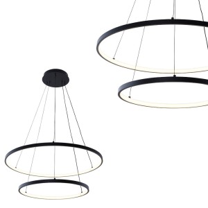 Lampa wisząca Breno czarny 18140BK-2 Zuma Line