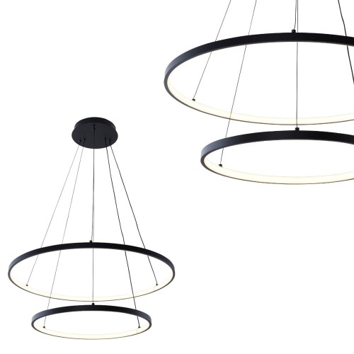 Lampa wisząca Breno czarny 18140BK-2 Zuma Line