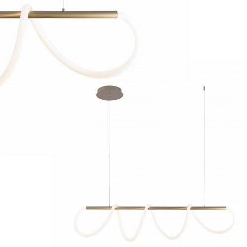 Lampa wisząca Balbo złoty 20006PM-GD Zuma Line