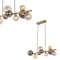Lampa wisząca Villa złoty/szary/bursztynowy MD5918-10-EGN Zuma Line