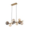 Lampa wisząca Villa złoty/szary/bursztynowy MD5918-10-EGN Zuma Line