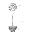 Lampa wisząca ANZIO P0480-04A-F4D7 Zuma Line