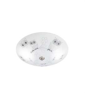 Plafon UGGLARP Plafond 2L 39cm White/Black 108764 Markslojd