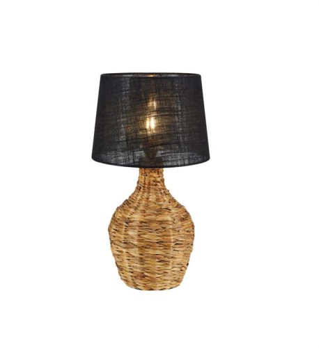 Lampa stołowa PAGLIA Table 1L Black/Natural 108770 Markslojd