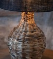 Lampa stołowa PAGLIA Table 1L Black/Natural 108770 Markslojd