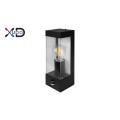 Kinkiet E27 LED IP44 PC PIR czarny XD-QA101S XUDO