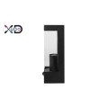 Kinkiet E27 LED IP44 PC PIR czarny XD-QA101S XUDO