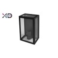 Kinkiet E27 LED IP44 Glass czarny XD-QA100B XUDO