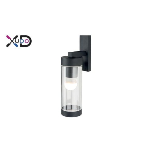 Kinkiet E27 LED IP44 Clear czarny XD-QA120B XUDO