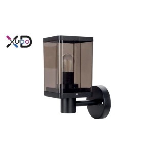 Kinkiet E27 LED IP44 Smoke czarny XD-QA131B XUDO