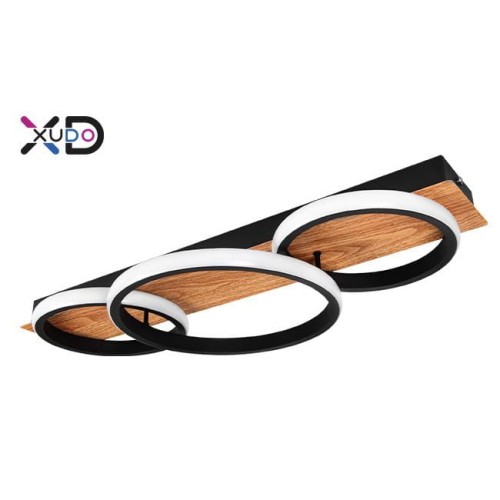 Żyrandol LED 25W 58x26cm 4000K czarny XD-LA125 XUDO