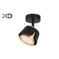 Kinkiet GX53 LED x1 czarny+złoty XD-IK281B XUDO