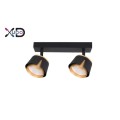 Kinkiet GX53 LED x2 czarny+złoty XD-IK282B XUDO