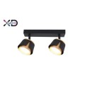 Kinkiet GX53 LED x2 czarny+złoty XD-IK282B XUDO