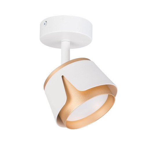 Kinkiet GX53 LED x1 biały+złoty XD-IK281W XUDO