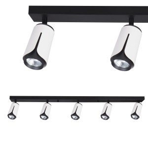 Kinkiet GU10 LED x5 biały+czarny XD-IK265W XUDO