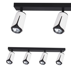 Kinkiet GU10 LED x4 biały+czarny XD-IK264W XUDO