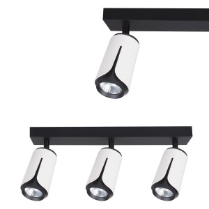 Kinkiet GU10 LED x3 biały+czarny XD-IK263W XUDO