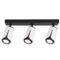 Kinkiet GU10 LED x3 biały+czarny XD-IK263W XUDO