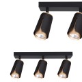 Kinkiet GU10 LED x3 czarny+złoty XD-IK263B XUDO