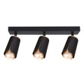 Kinkiet GU10 LED x3 czarny+złoty XD-IK263B XUDO