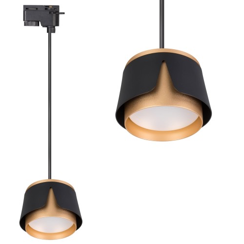 Oprawa wisząca szyna 1-faza GX53 czarn+z XD-IK258B XUDO