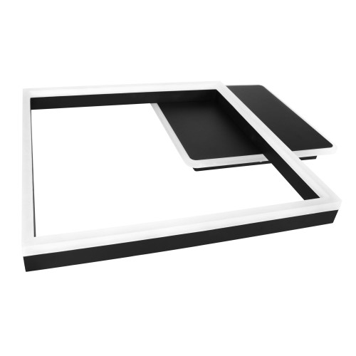 Żyrandol LED 40W 55x47cm 4000K czarny XD-LA122 XUDO