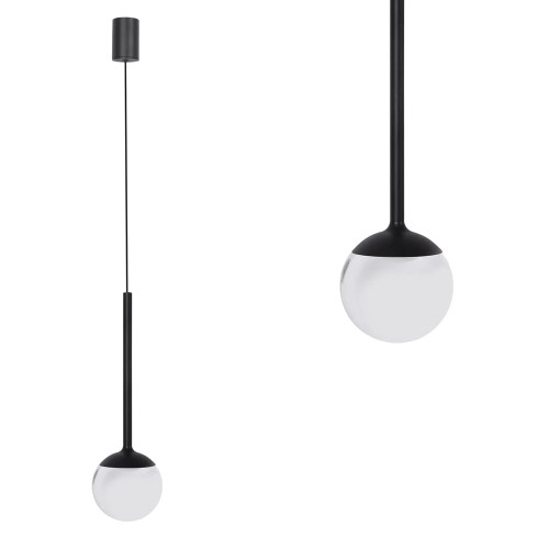 Lampa Wisząca Orra 1xLED czarna PL0105-BK Yaskr