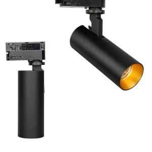 Reflektor do szynoprzewdów 3F Luba 1xLED czarny TRA0103-BK Yaskr