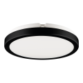 Plafon LED 18W okrągły czarny średnica 22cm do łazienki kotłowni IP65