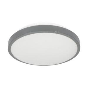 Plafon okrągły szary z mikrofalowym czujnikiem ruchu 2xE27 IP54 Orno 